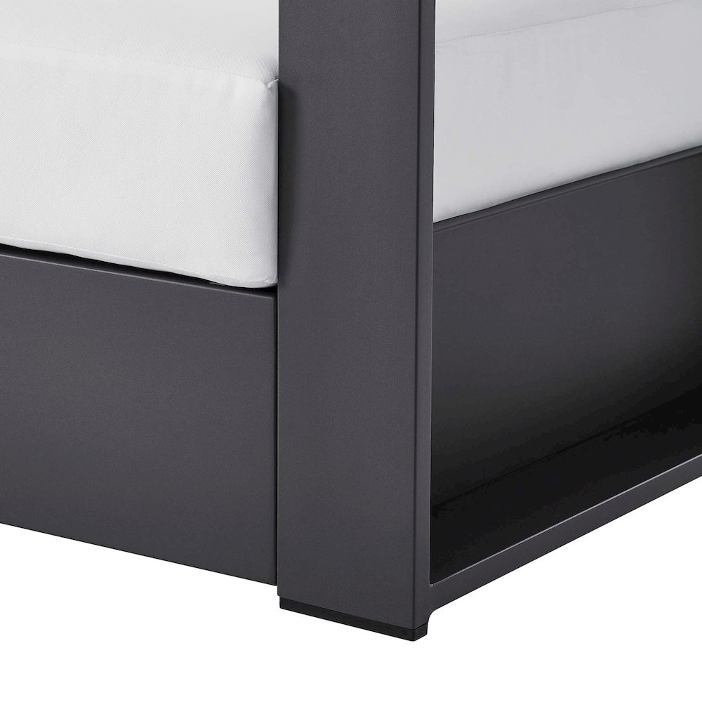 Tahoe Outdoor Patio Powder-Coated Aluminum Armchair. Picture 5