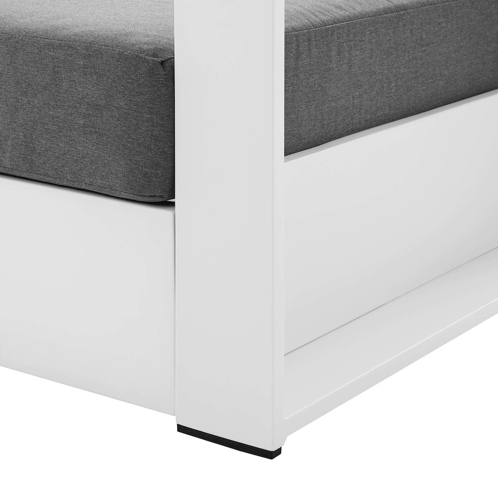 Tahoe Outdoor Patio Powder-Coated Aluminum Armchair. Picture 5