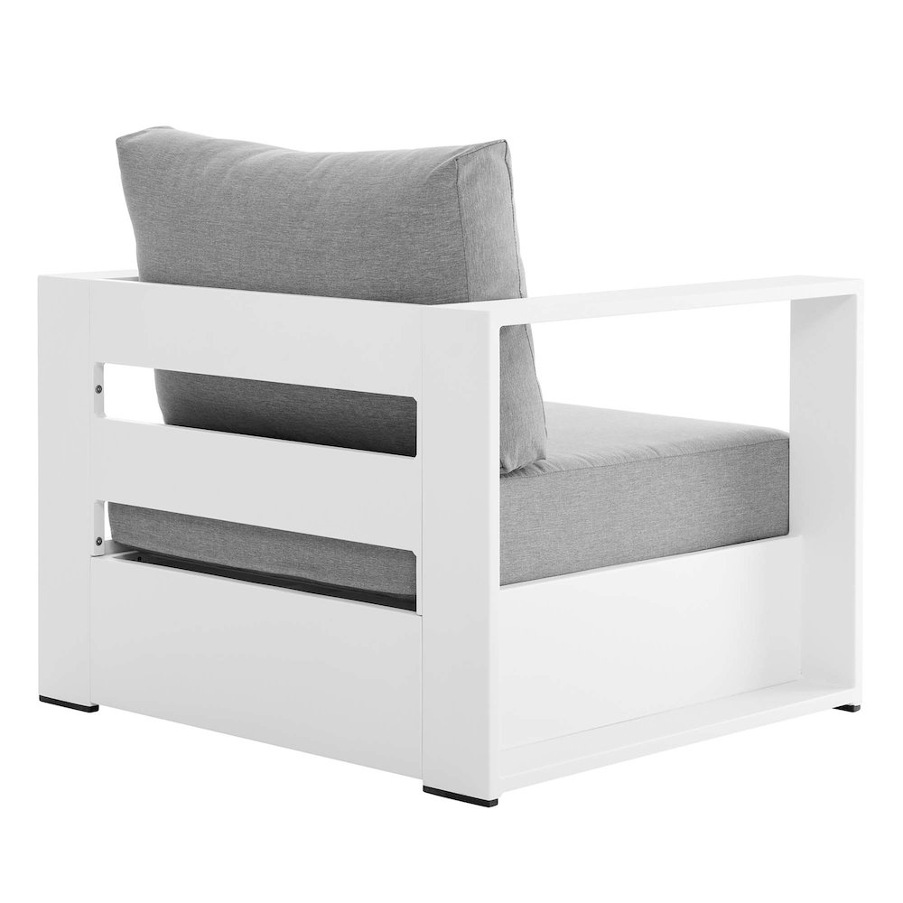 Tahoe Outdoor Patio Powder-Coated Aluminum Armchair. Picture 4