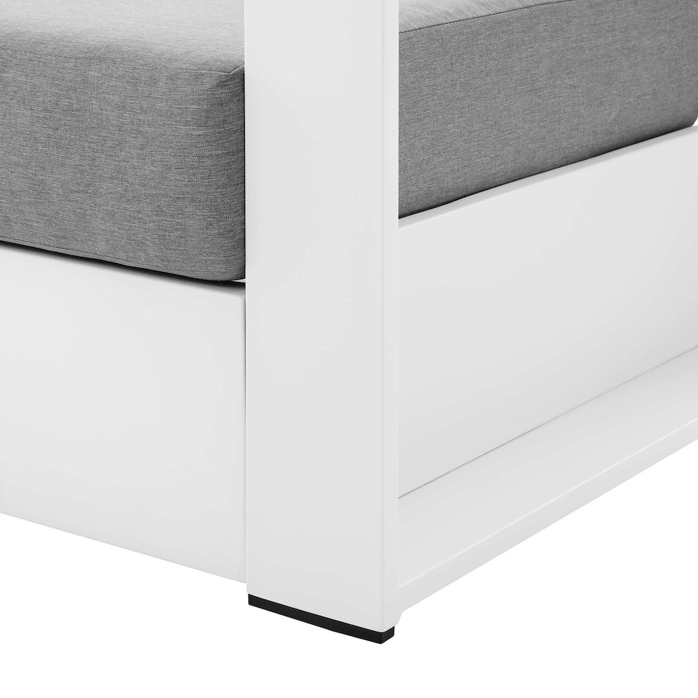 Tahoe Outdoor Patio Powder-Coated Aluminum Armchair. Picture 6