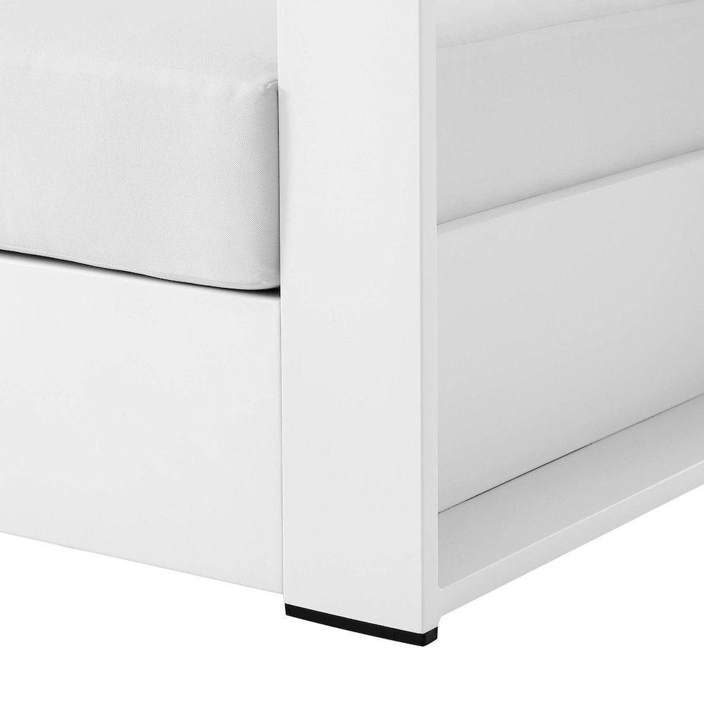 Tahoe Outdoor Patio Powder-Coated Aluminum Armchair. Picture 6