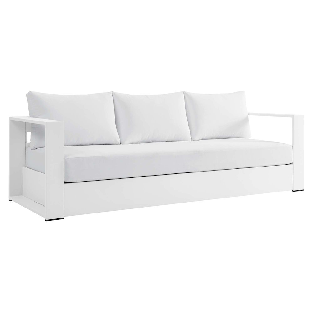 Tahoe Outdoor Patio Powder-Coated Aluminum Sofa. Picture 1