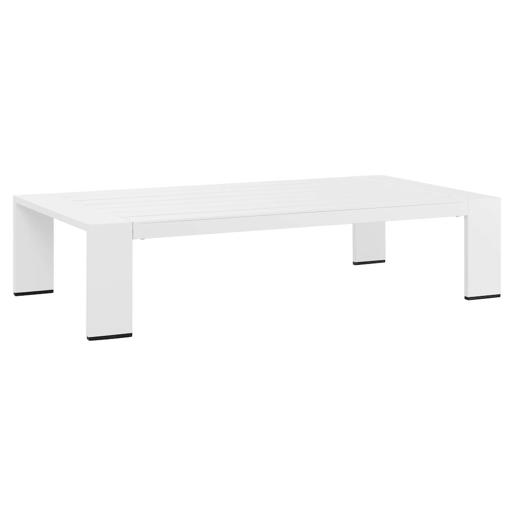 Tahoe Outdoor Patio Powder-Coated Aluminum Coffee Table. Picture 1