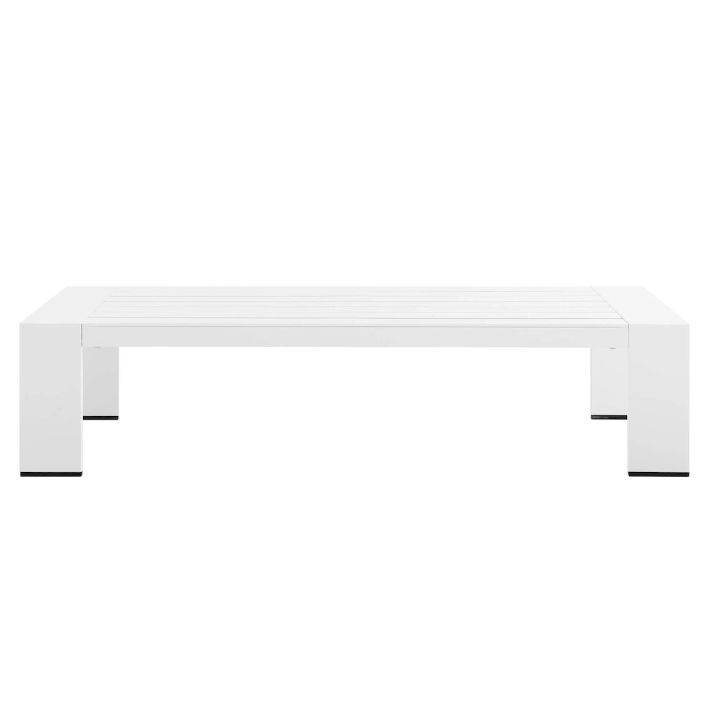 Tahoe Outdoor Patio Powder-Coated Aluminum Coffee Table. Picture 3