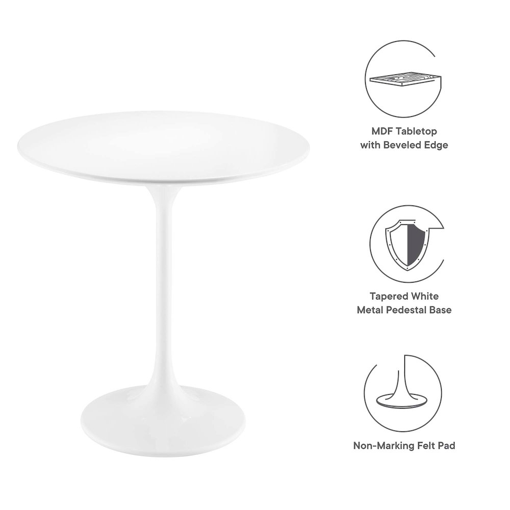 Lippa 20" Round Wood Side Table. Picture 3