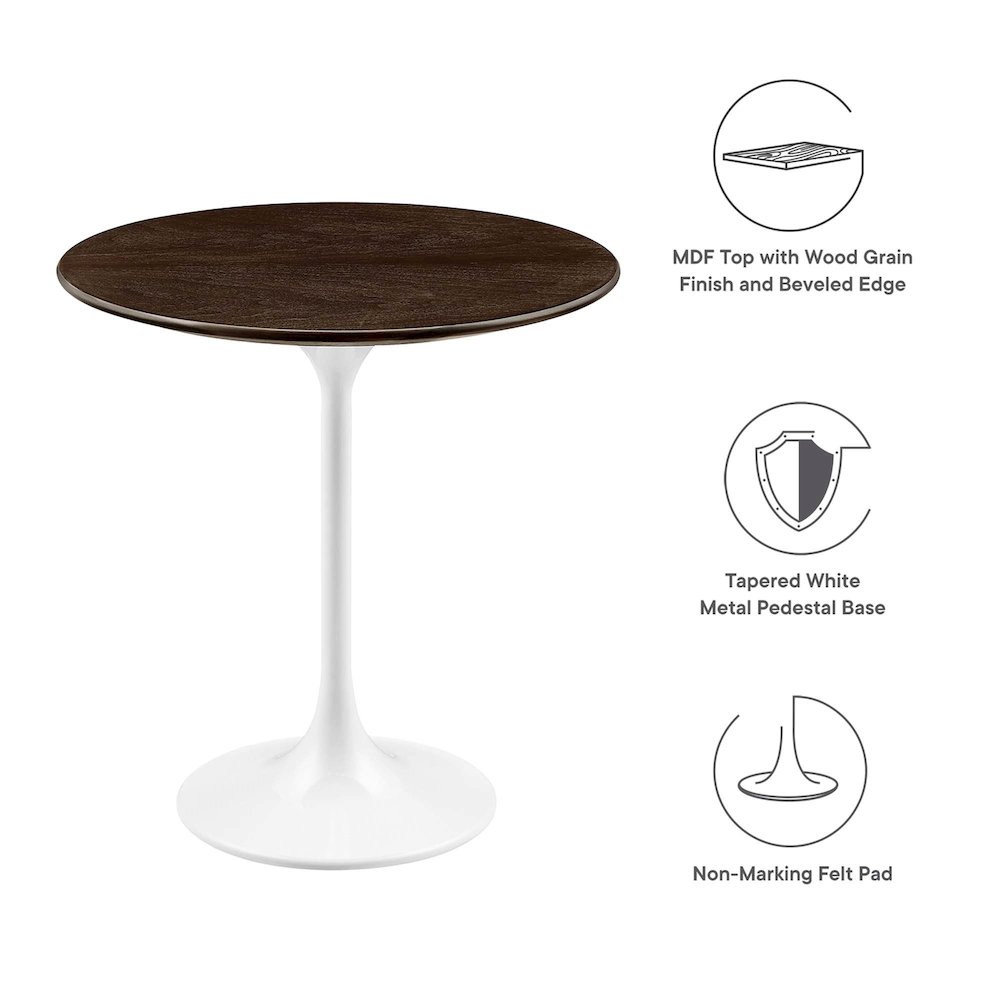 Lippa 20" Round Wood Side Table. Picture 3