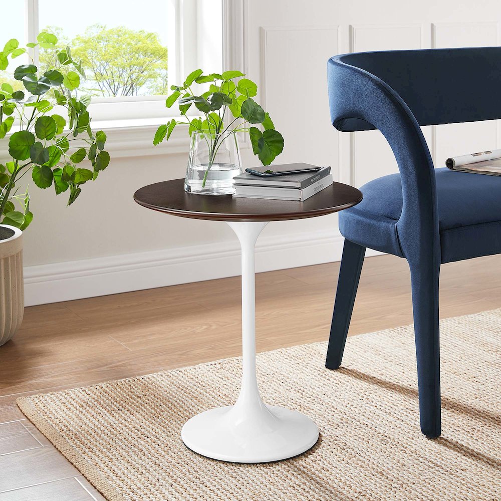 Lippa 20" Round Wood Side Table. Picture 6