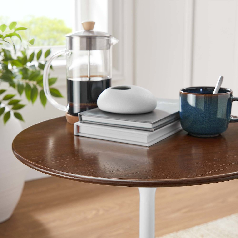 Lippa 20" Round Wood Side Table. Picture 7