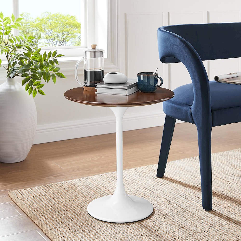Lippa 20" Round Wood Side Table. Picture 6