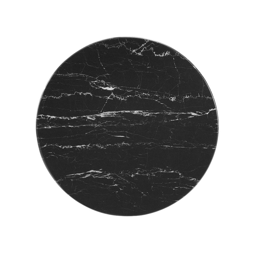 Lippa 20" Round Faux Marble Side Table. Picture 4