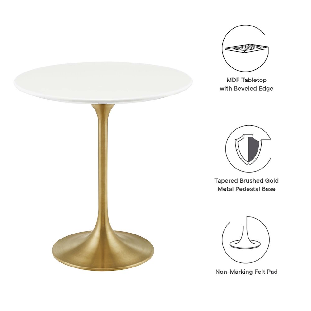 Lippa 20" Round Wood Side Table. Picture 2