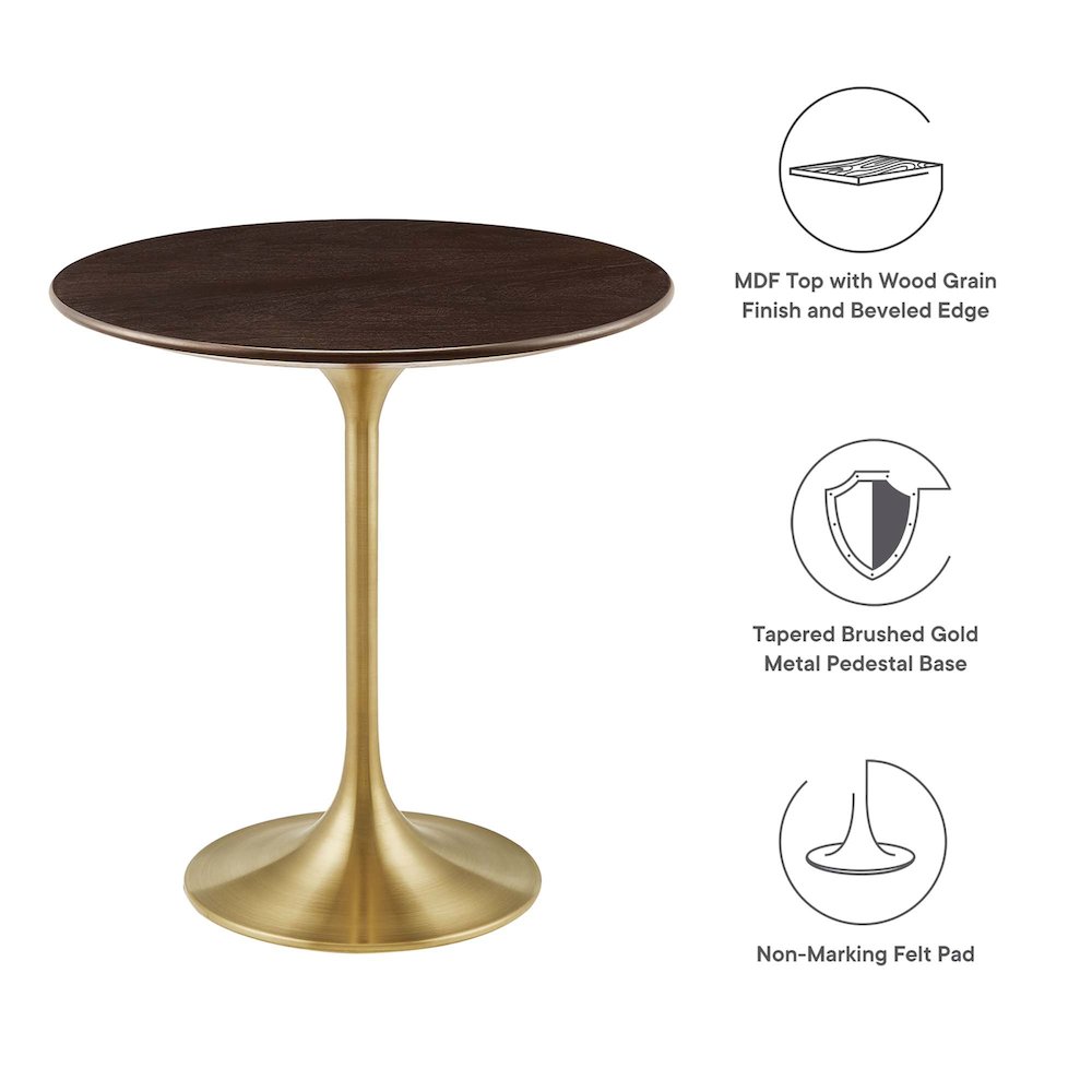 Lippa 20" Round Wood Side Table. Picture 2