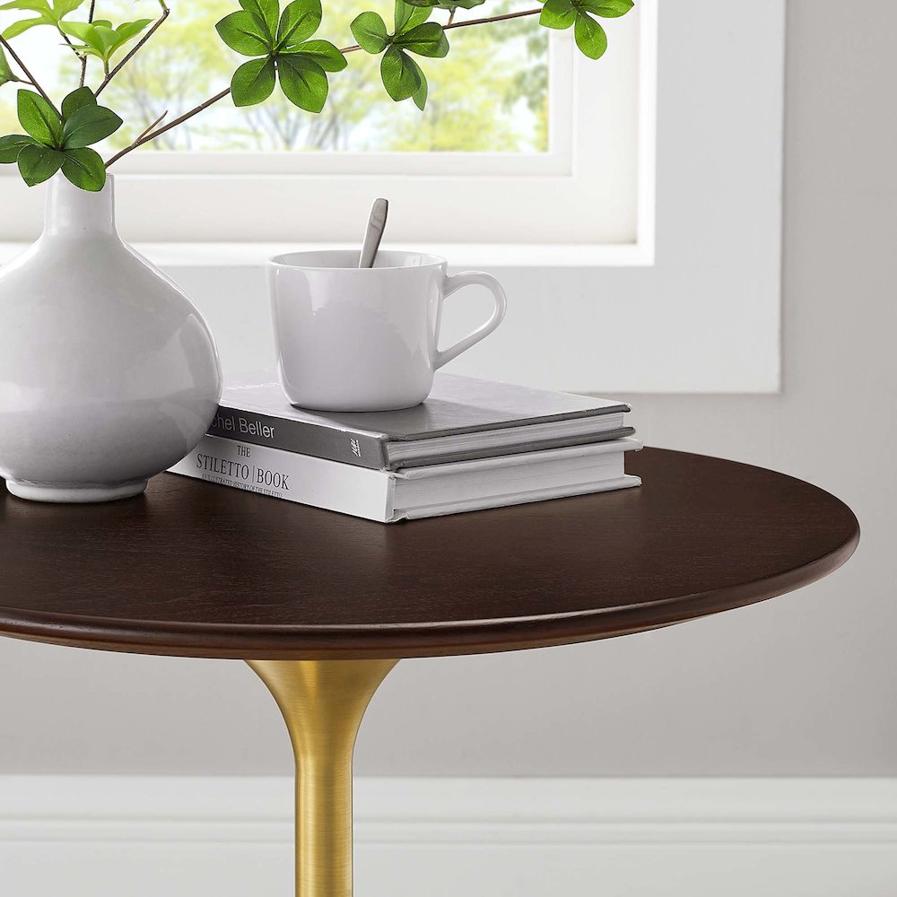 Lippa 20" Round Wood Side Table. Picture 7