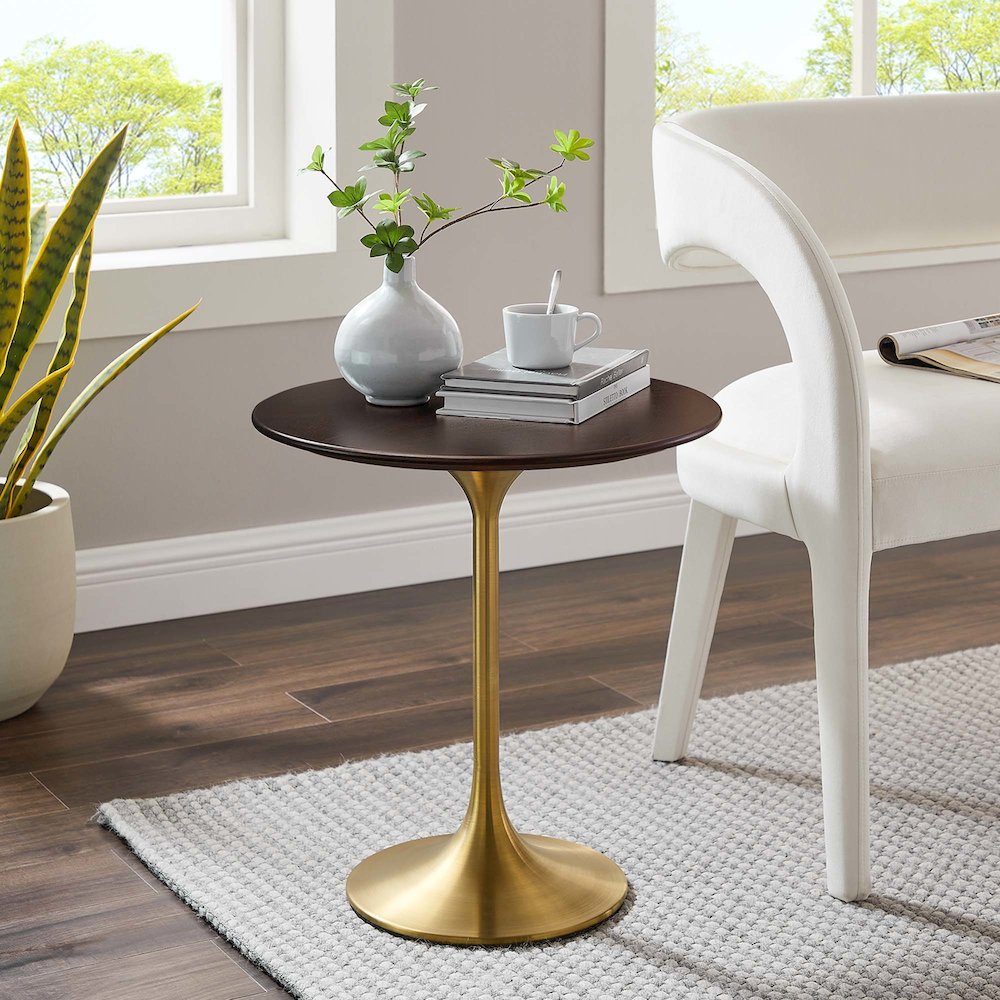 Lippa 20" Round Wood Side Table. Picture 6