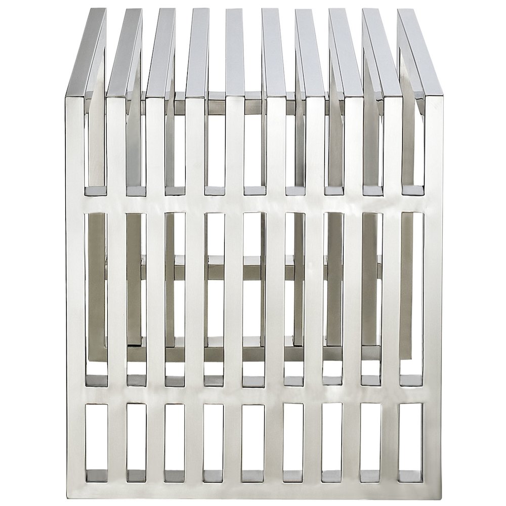 Gridiron Small Stainless Steel Bench. Picture 3