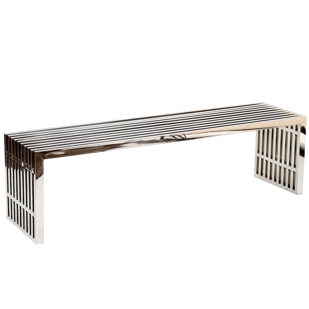 Gridiron Large Stainless Steel Bench. Picture 1