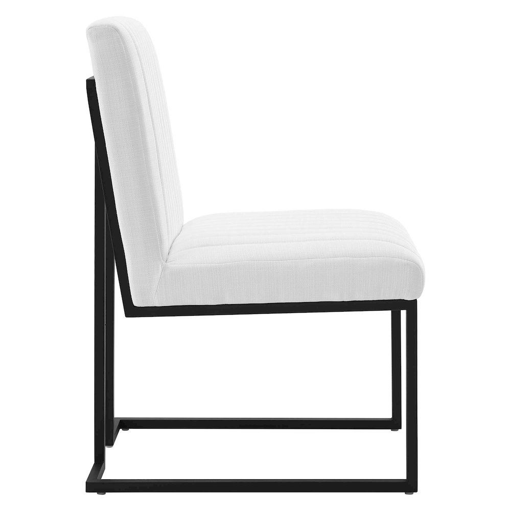 Indulge Channel Tufted Fabric Dining Chairs Set of 2. Picture 4