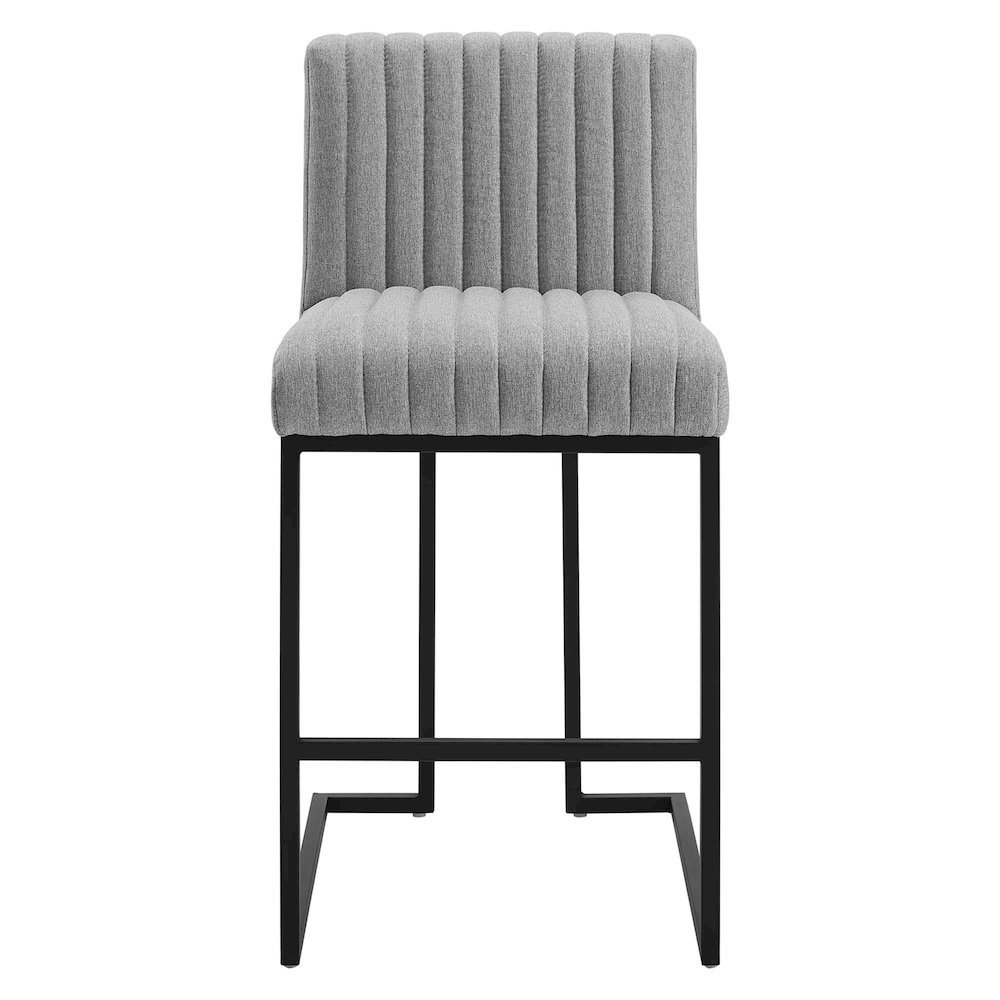 Indulge Channel Tufted Fabric Counter Stools Set of 2. Picture 7