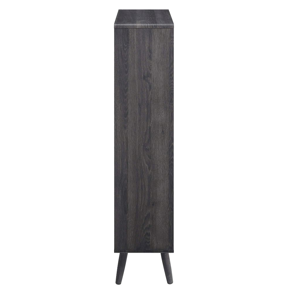 Transmit 5 Shelf Wood Grain Bookcase. Picture 4