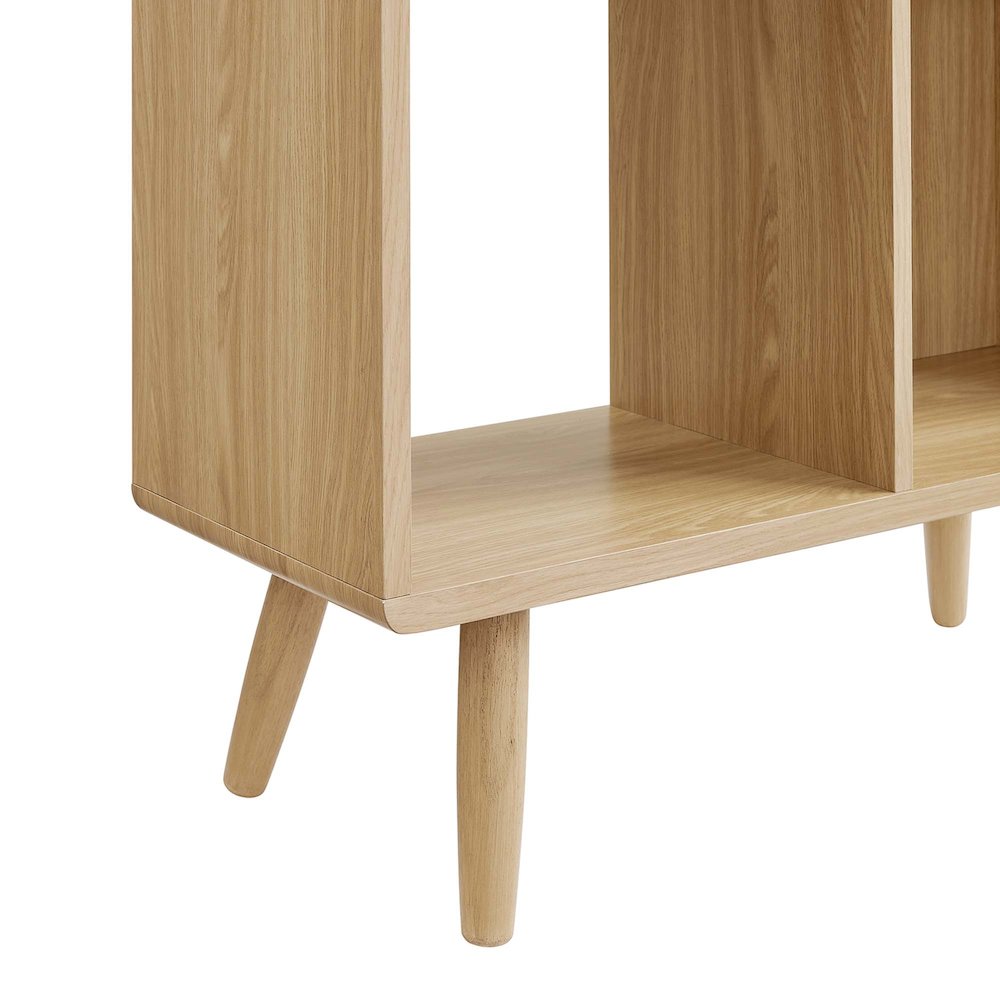 Transmit 5 Shelf Wood Grain Bookcase. Picture 7