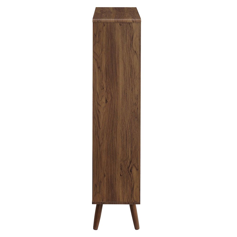 Transmit 5 Shelf Wood Grain Bookcase. Picture 4