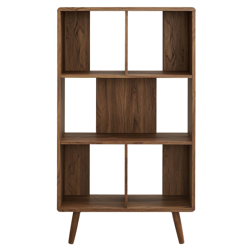 Transmit 5 Shelf Wood Grain Bookcase. Picture 5