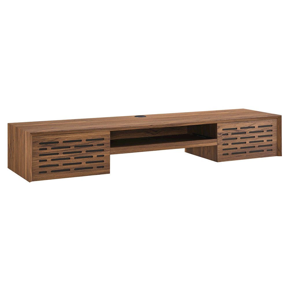 Merit 60" Wall Mount Wood Office Desk. Picture 1