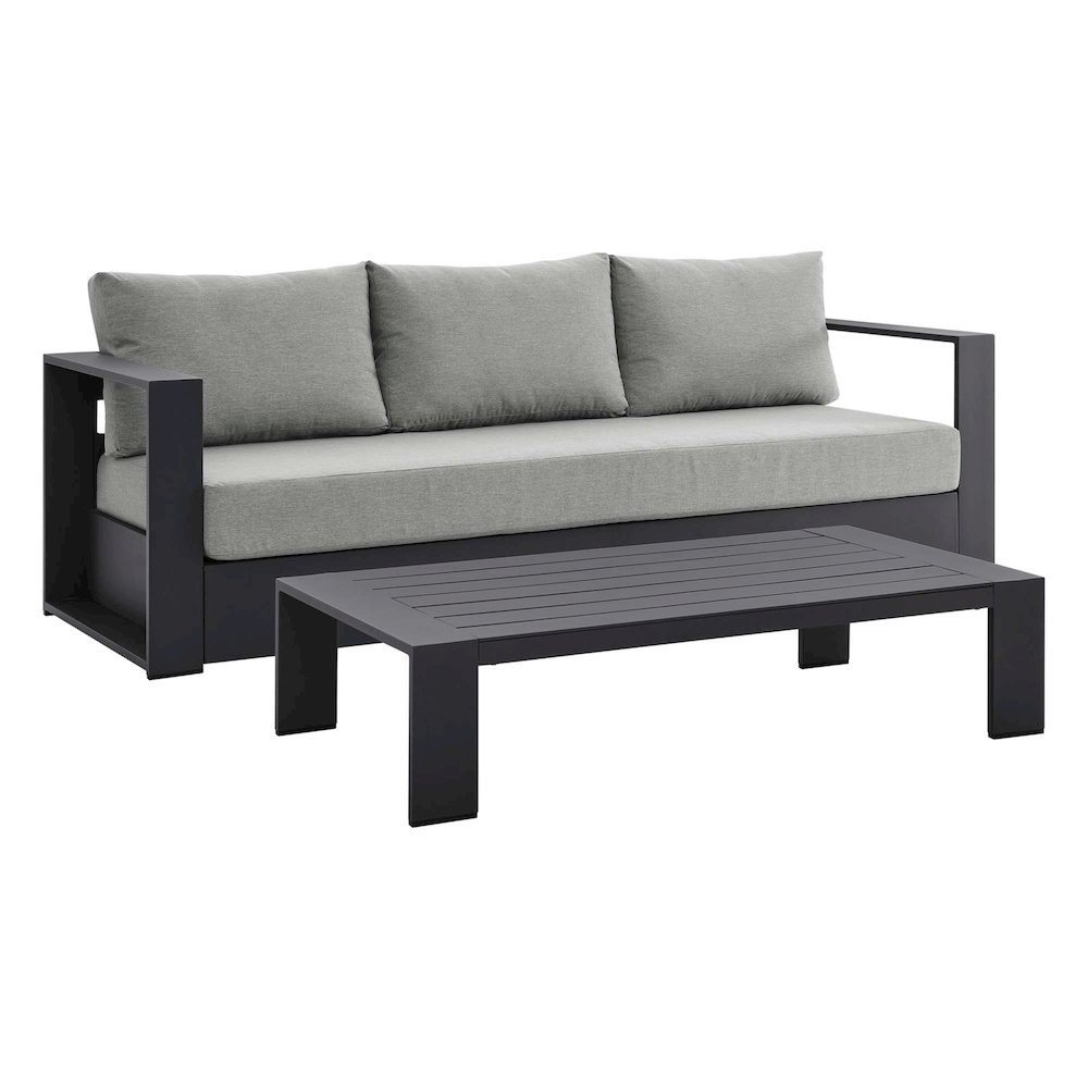 Tahoe 2-Piece Outdoor Patio Powder-Coated Aluminum Set. Picture 1