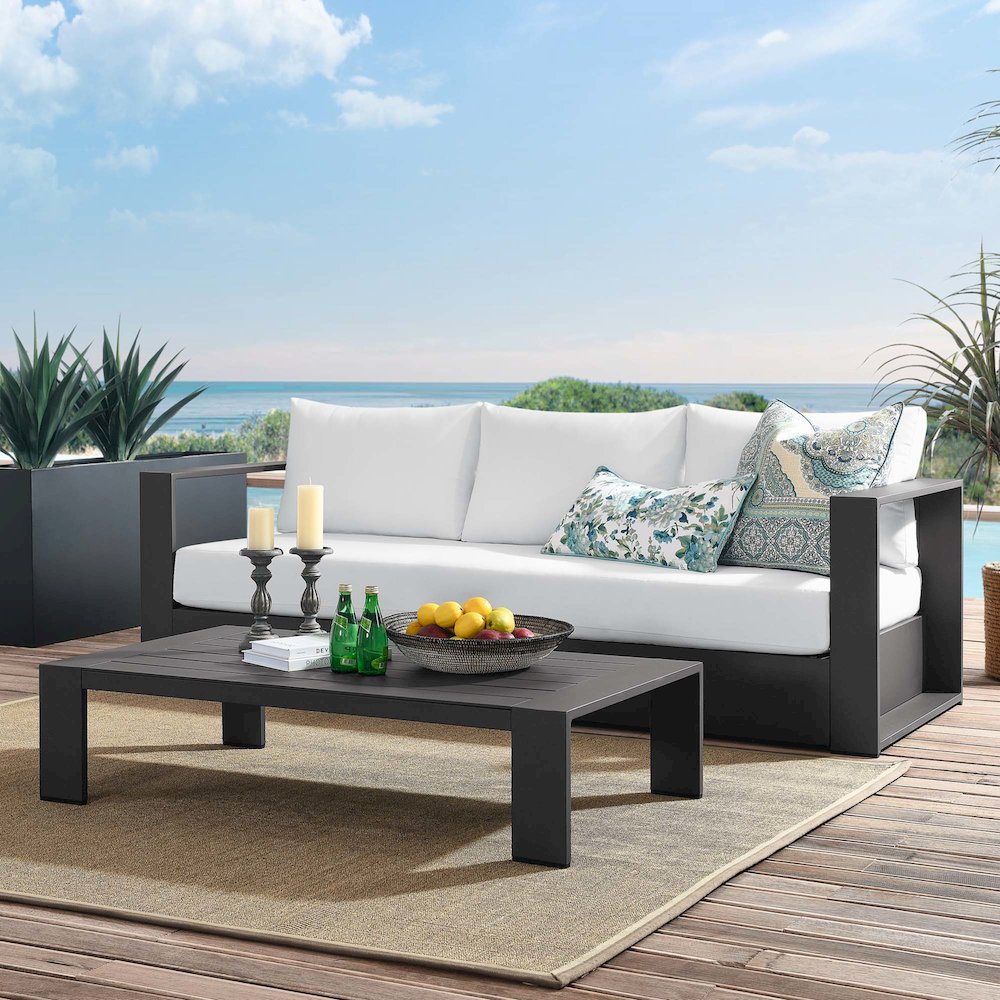 Tahoe 2-Piece Outdoor Patio Powder-Coated Aluminum Set. Picture 10