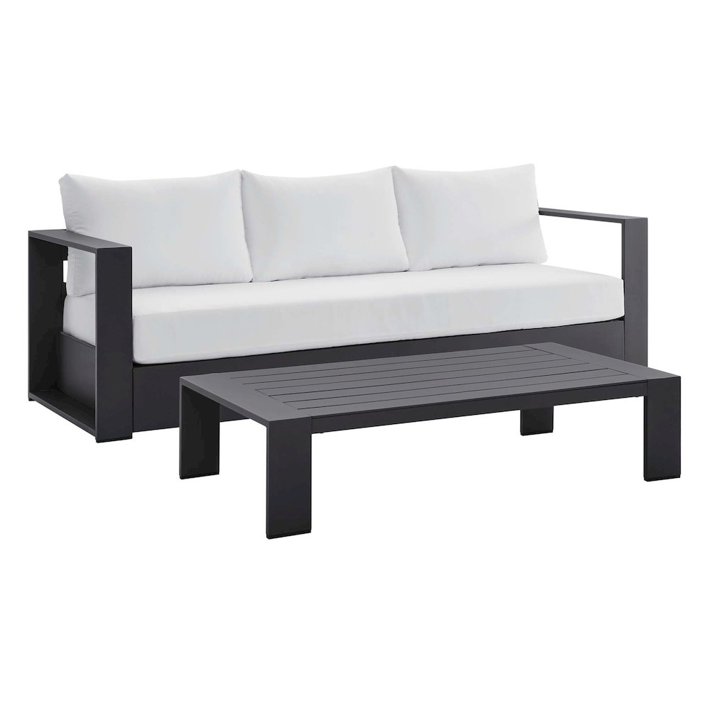 Tahoe 2-Piece Outdoor Patio Powder-Coated Aluminum Set. Picture 1
