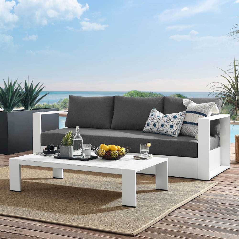 Tahoe 2-Piece Outdoor Patio Powder-Coated Aluminum Set. Picture 10