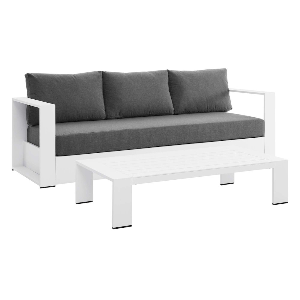 Tahoe 2-Piece Outdoor Patio Powder-Coated Aluminum Set. Picture 1