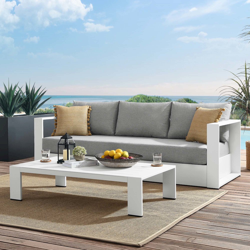 Tahoe 2-Piece Outdoor Patio Powder-Coated Aluminum Set. Picture 10