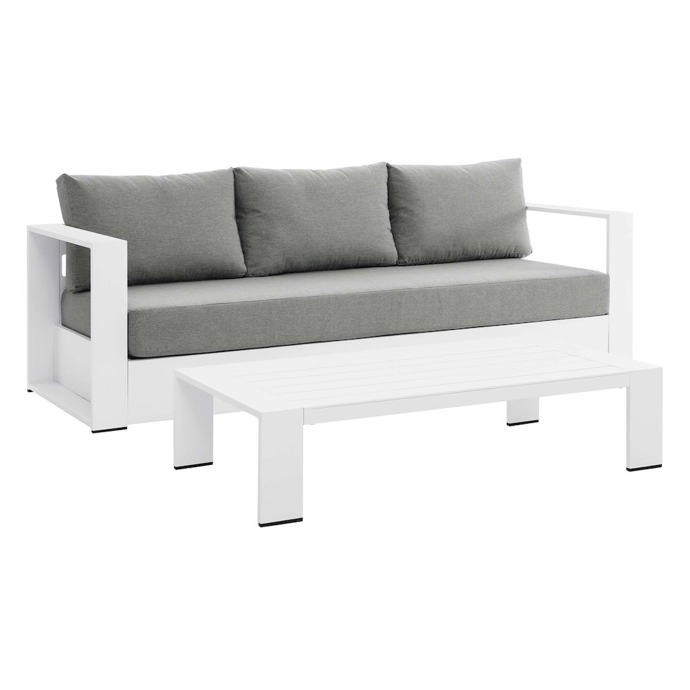 Tahoe 2-Piece Outdoor Patio Powder-Coated Aluminum Set. Picture 1