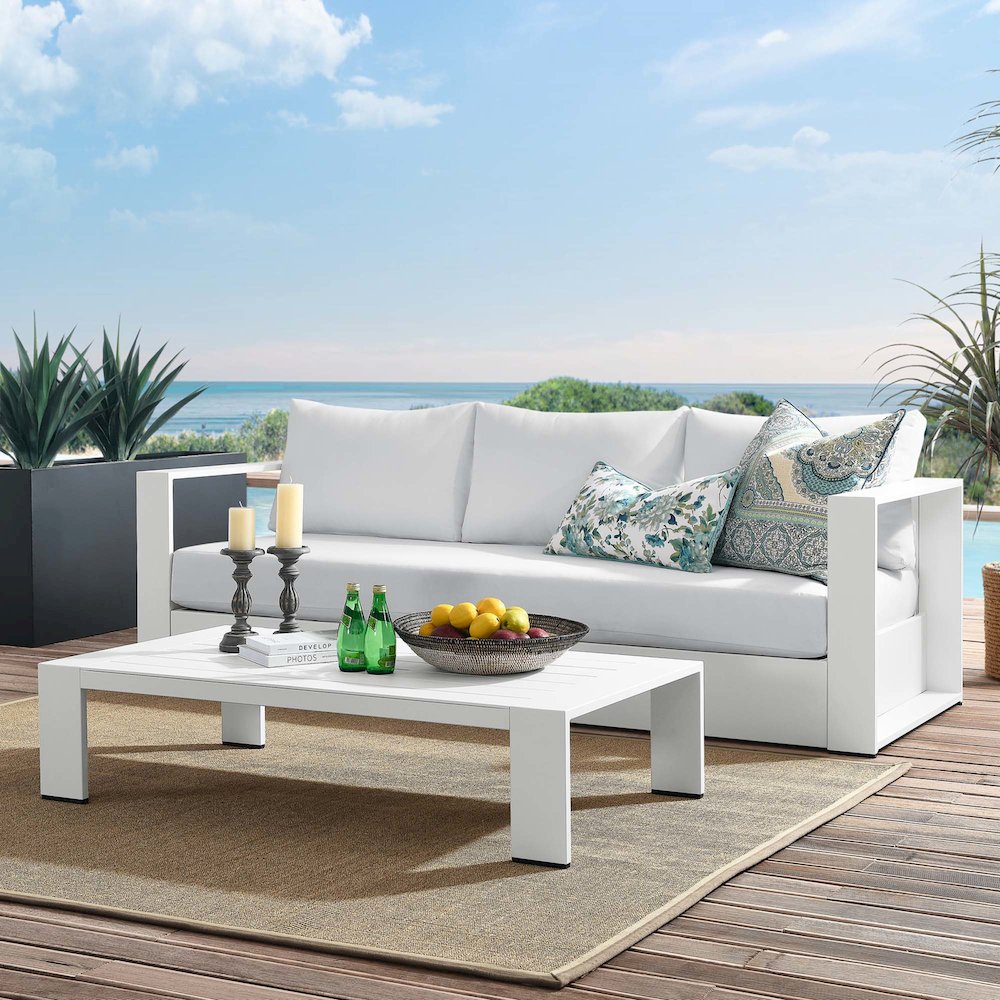 Tahoe 2-Piece Outdoor Patio Powder-Coated Aluminum Set. Picture 10