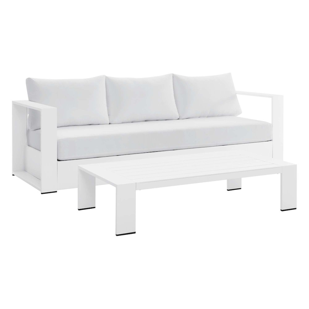 Tahoe 2-Piece Outdoor Patio Powder-Coated Aluminum Set. Picture 1