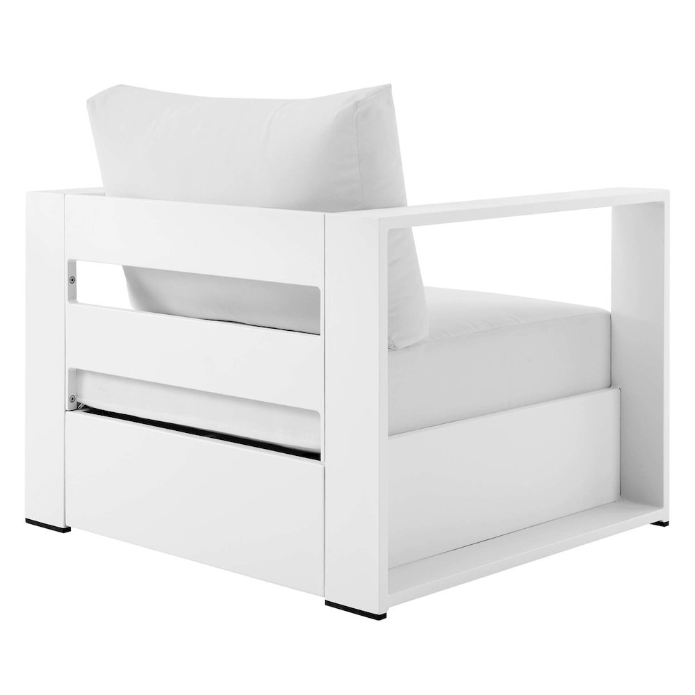 Tahoe 2-Piece Outdoor Patio Powder-Coated Aluminum Armchair Set. Picture 5