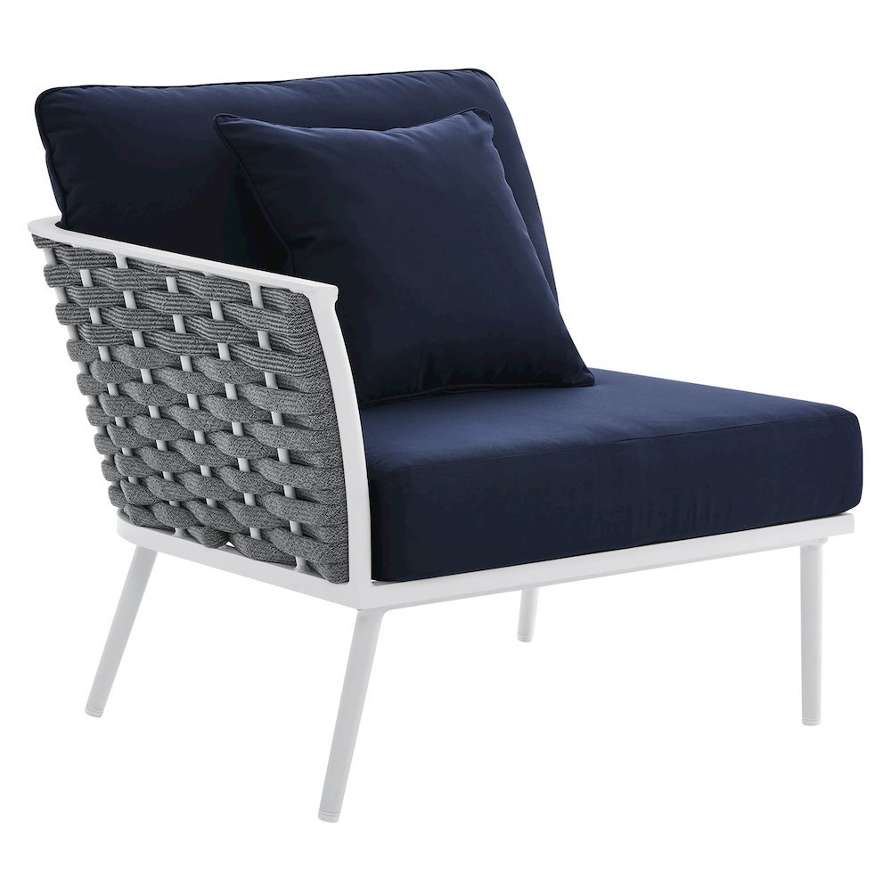 Stance Outdoor Patio Aluminum Small Sectional Sofa. Picture 4