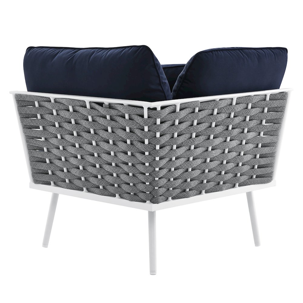 Stance Outdoor Patio Aluminum Small Sectional Sofa. Picture 9