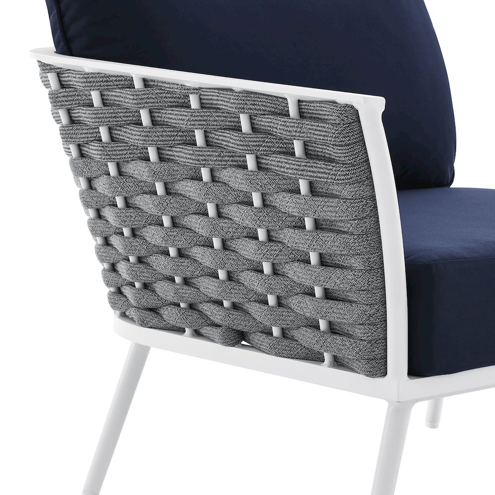 Stance Outdoor Patio Aluminum Small Sectional Sofa. Picture 11