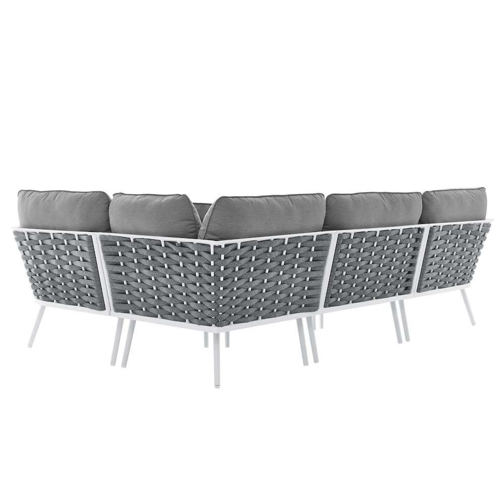 Stance Outdoor Patio Aluminum Large Sectional Sofa. Picture 13