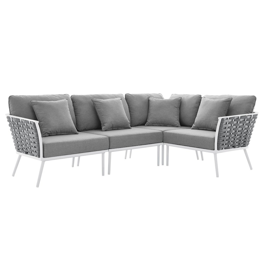 Stance Outdoor Patio Aluminum Large Sectional Sofa. Picture 1