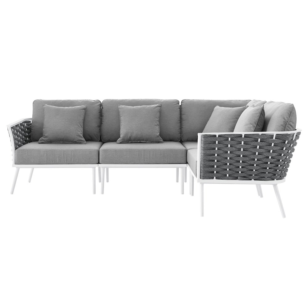 Stance Outdoor Patio Aluminum Large Sectional Sofa. Picture 3