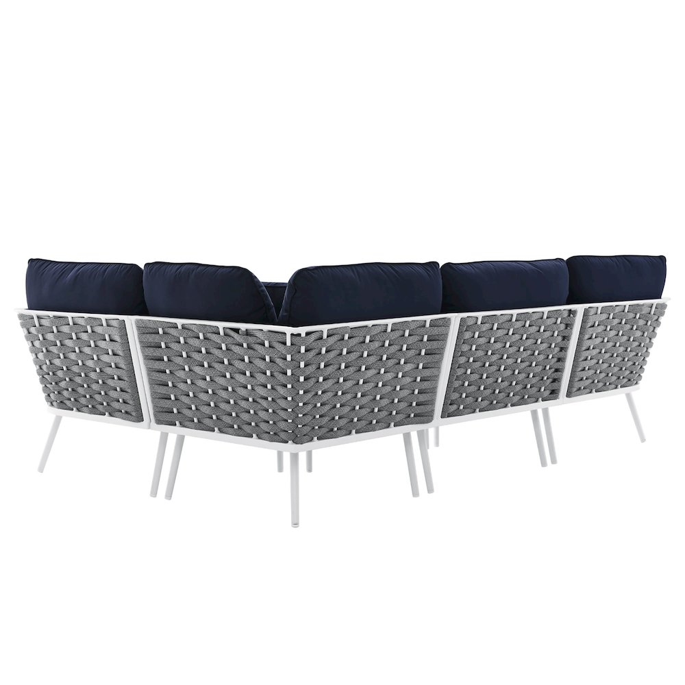 Stance Outdoor Patio Aluminum Large Sectional Sofa. Picture 9