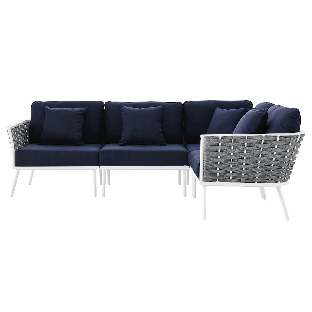 Stance Outdoor Patio Aluminum Large Sectional Sofa. Picture 3