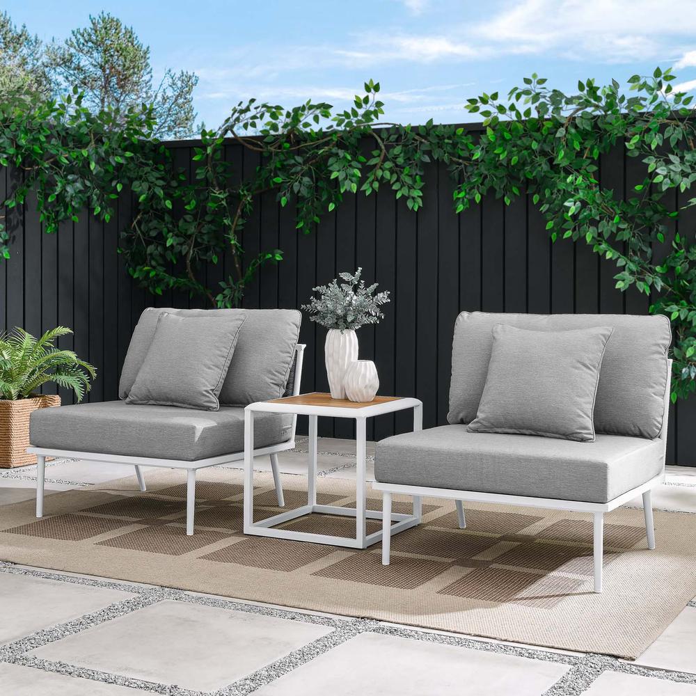 Stance 3 Piece Outdoor Patio Aluminum Set. Picture 13
