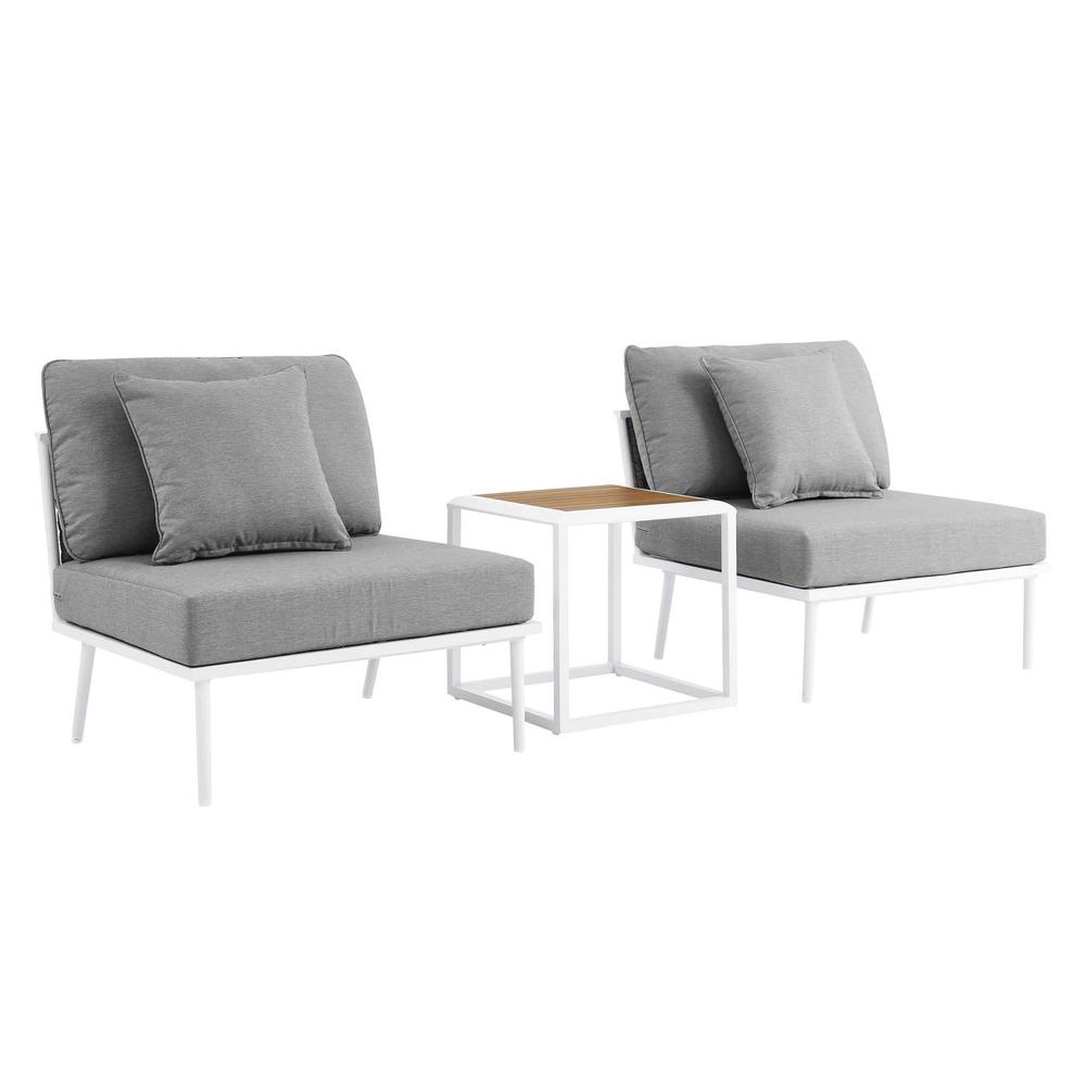Stance 3 Piece Outdoor Patio Aluminum Set. Picture 1