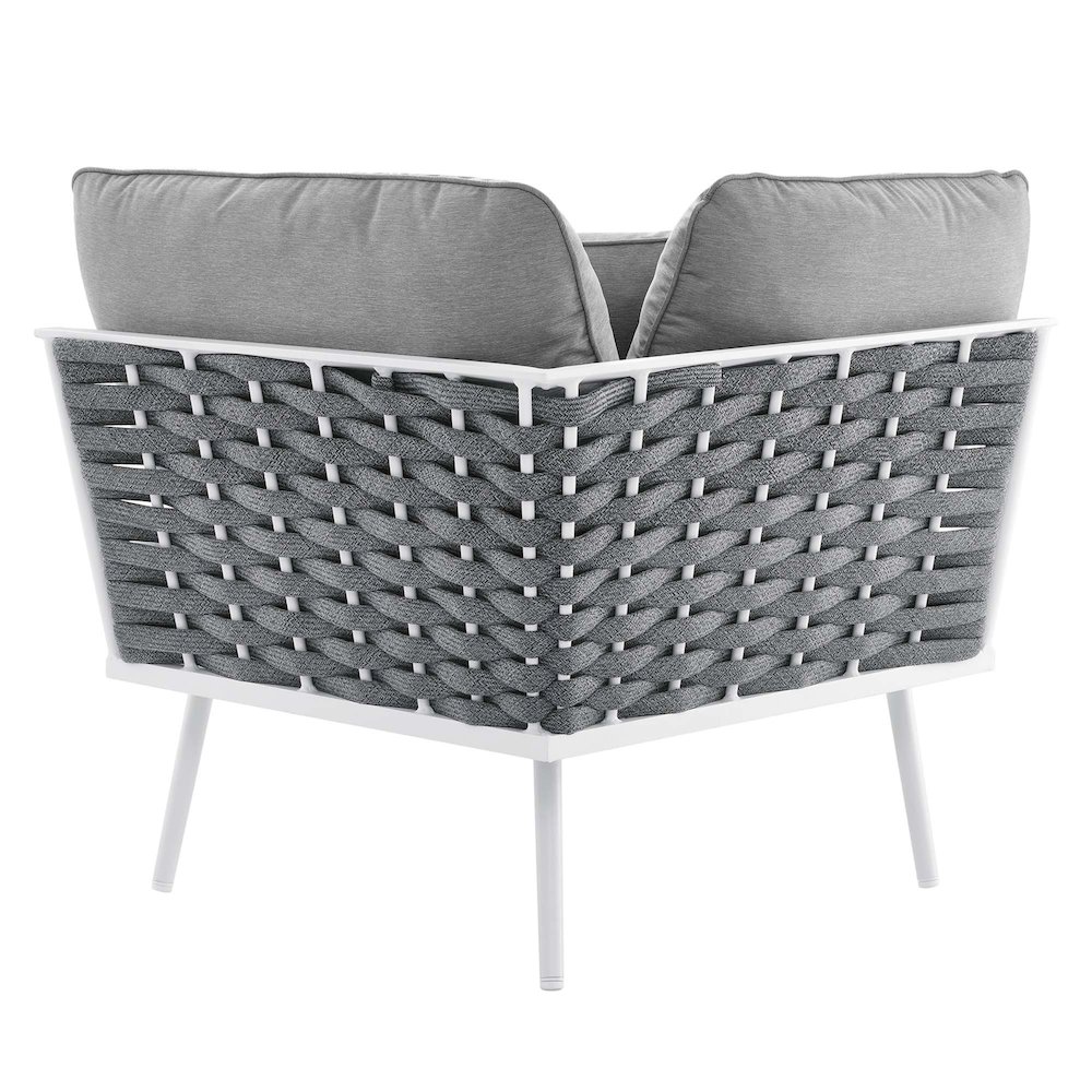 Stance 4 Piece Outdoor Patio Aluminum Sectional Sofa Set. Picture 10
