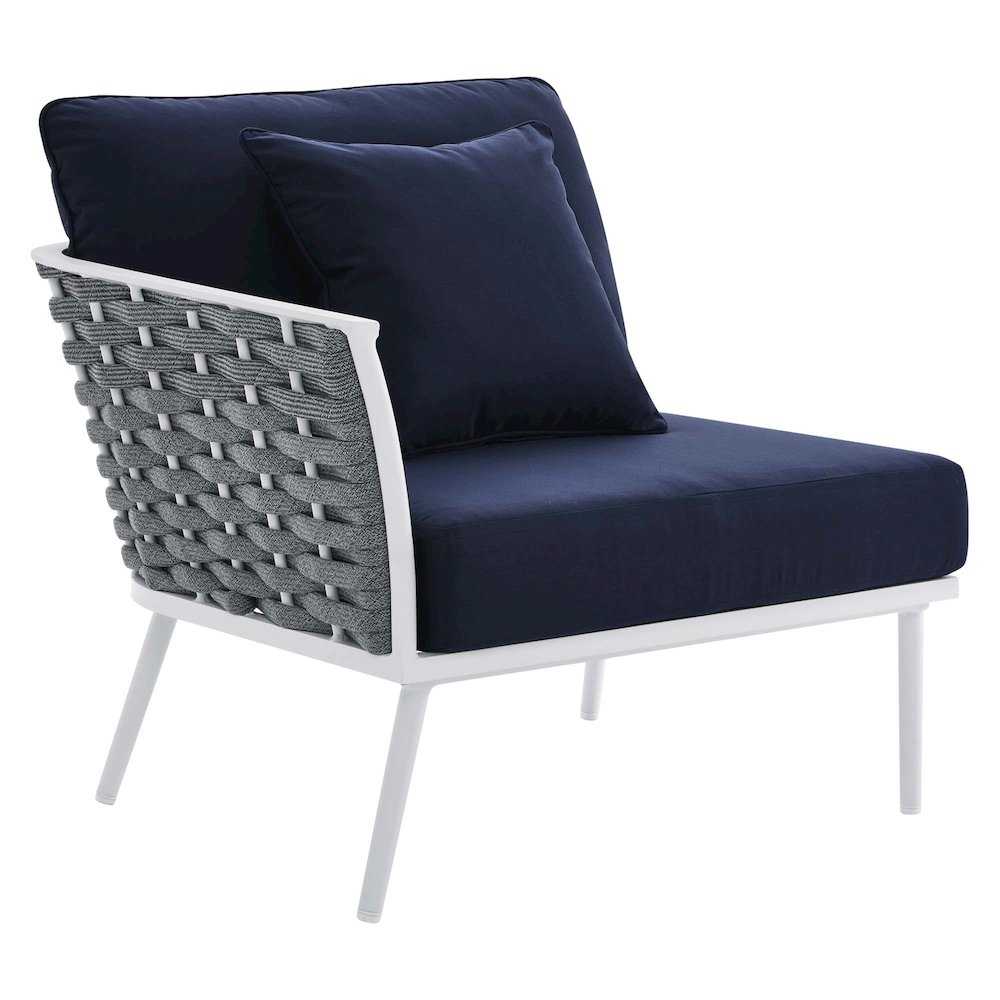 Stance 8 Piece Outdoor Patio Aluminum Sectional Sofa Set. Picture 5