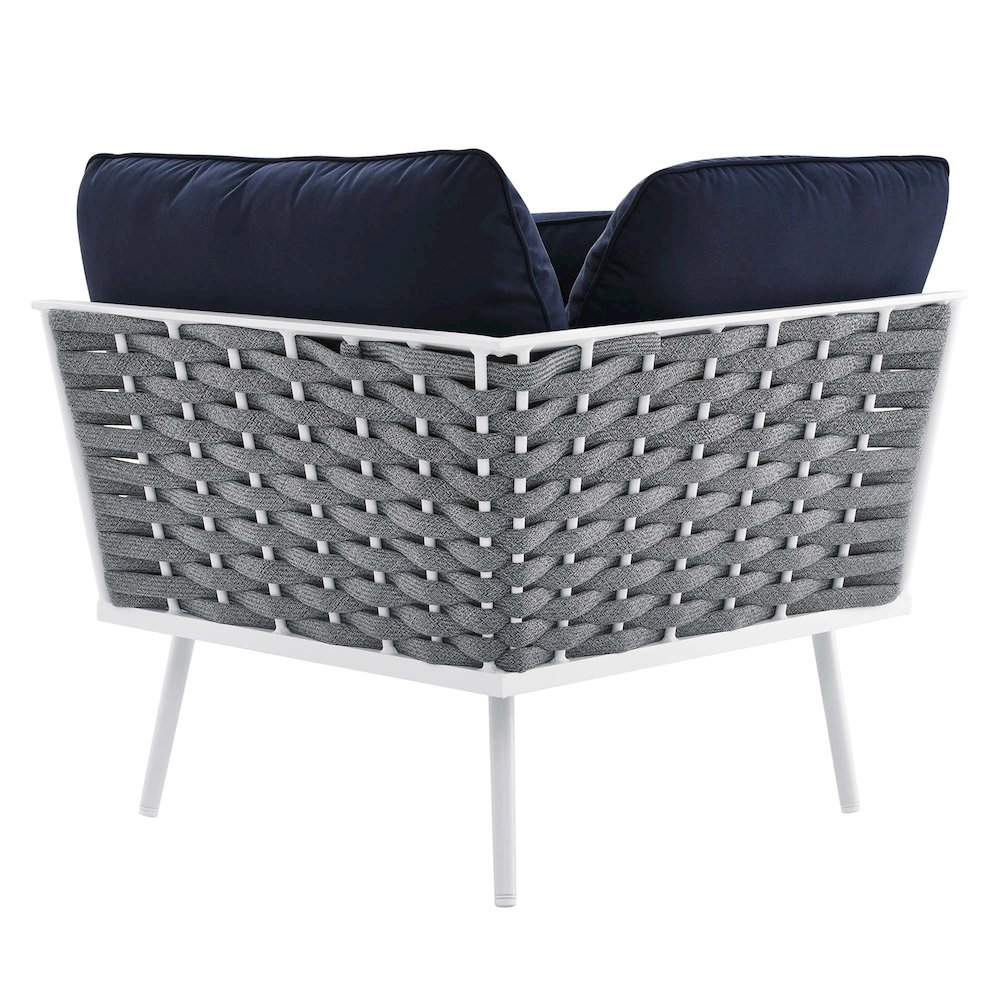 Stance 8 Piece Outdoor Patio Aluminum Sectional Sofa Set. Picture 13